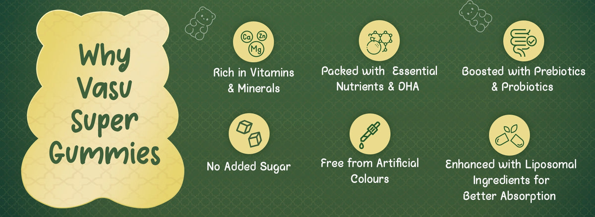 Vasu Super Gummies For Kids (60 Gummies)