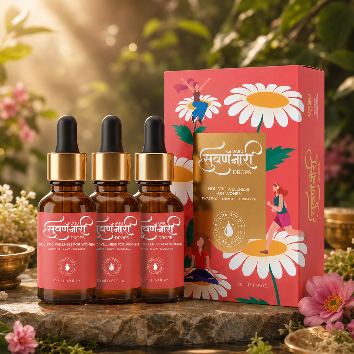 Vasu Swarna Naari Drops (Pack of 3 x 50ml)