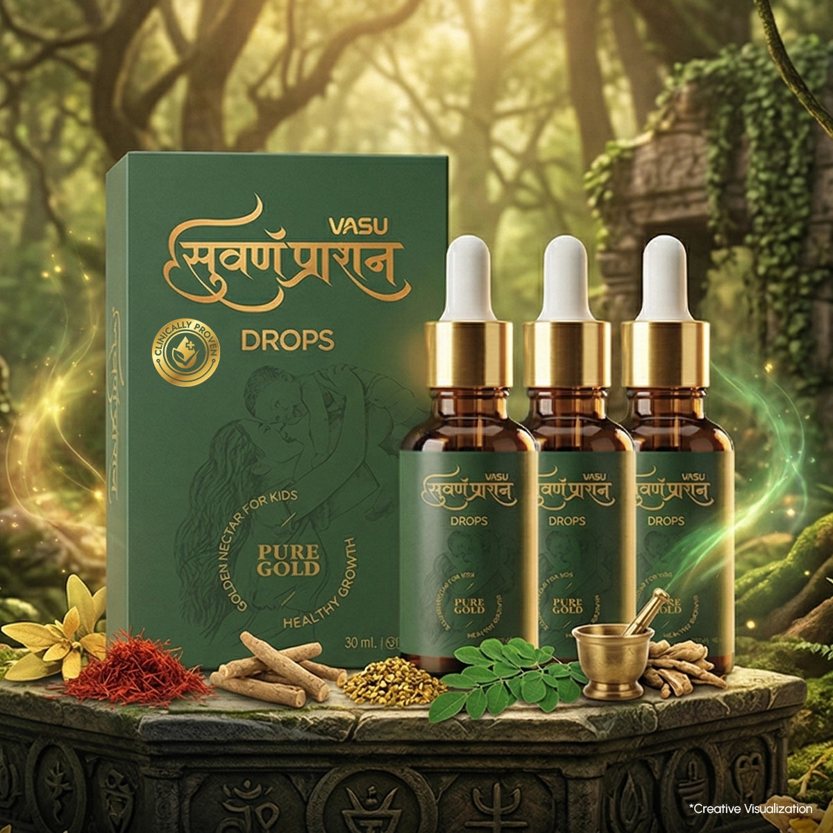 VASU Swarnaprashan Drop For Kids (Pack of 3 x 30ml)