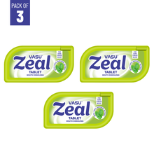 Load image into Gallery viewer, VASU Zeal Tablet - Ayurvedic Mouth Dissolving Tablets For Sore Throat Relief (Pack of 3)
