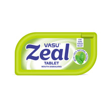 Load image into Gallery viewer, VASU Zeal Tablet - Ayurvedic Mouth Dissolving Tablets For Sore Throat Relief (Pack of 12)
