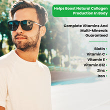 Load image into Gallery viewer, Vasu Nutra Vegan Collagen Builder &amp; DHT Blocker Tablet - Nutraceutical Supplement for Hair, Skin &amp; Nail - Multi Vitamins | Plant Based | Multi Minerals - 60 Tablets

