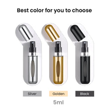 Load image into Gallery viewer, Perfume Refill Bottle (Black) - Refillable Perfume Atomizer Spray Portable Travel Size Bottles Accessories - Perfume Refill Travel Friendly Spray Bottle - VasuStore
