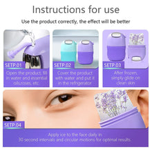 Load image into Gallery viewer, Facial Ice Massager for Face, Eyes &amp; Neck (Purple) - 2 in 1 Ice Roller &amp; Face Roller Helps to Combat Face Puffiness, Calm &amp; Refresh Your Skin - 2 in 1 Tool with Multiple Benefits - VasuStore
