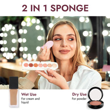 Load image into Gallery viewer, Makeup Blender Sponge Silicon For Women (Purple)- Face Powder &amp; Liquid Foundation Puff Blending Sponge for Face &amp; Neck Makeup - VasuStore
