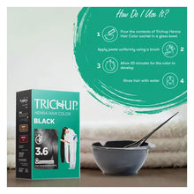 Load image into Gallery viewer, Trichup Henna Hair Color - Black (Pack of 2) - VasuStore
