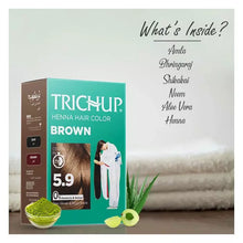 Load image into Gallery viewer, Trichup Henna Hair Color - Brown (Pack of 2) - VasuStore
