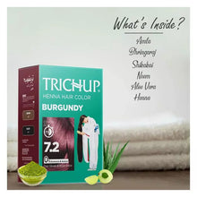 Load image into Gallery viewer, Trichup Henna Hair Color - Burgundy (Pack of 2) - VasuStore
