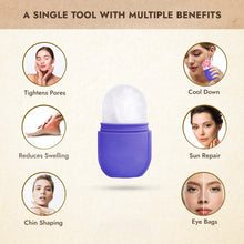 Load image into Gallery viewer, Facial Ice Massager For Face With Facial Beauty Oil Enriched With Kumkumadi Tailam - Ice Cube Roller - Gives Natural Glow to Your Face - VasuStore
