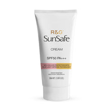 Load image into Gallery viewer, R&amp;G SunSafe SPF 50 Sunscreen For Women &amp; Men | Broad Spectrum PA+++ | Protection Against UVA-UVB Rays | Non-Sticky &amp; Non-Patchy | Water Resistant Sunscreen – 50ml
