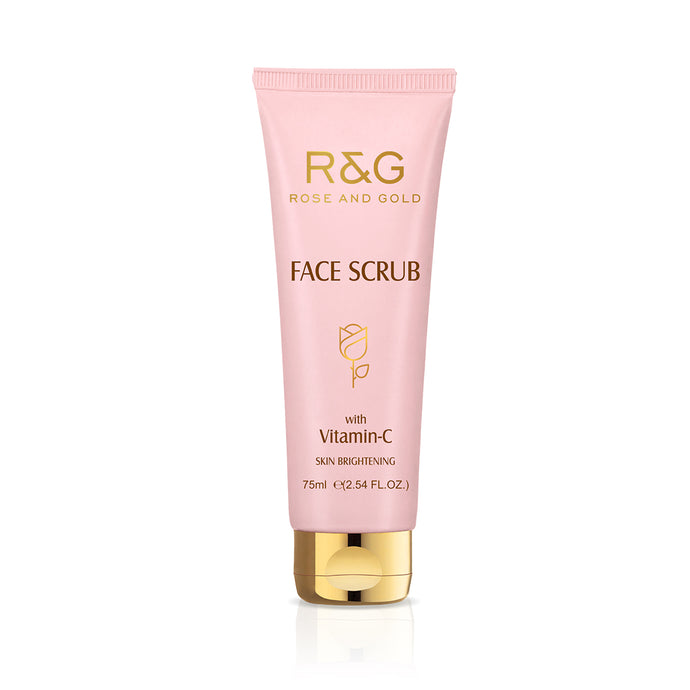 R&G Face Scrub For Skin Brightening - Enriched with Vitamin C & Natural Oils - Exfoliate Dead Skin Cells - Protect Against Environmental Damage & Gives Younger Looking Skin - VasuStore