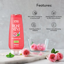 Load image into Gallery viewer, Vasu Naturals Rose &amp; Mint Kit - Deeply Cleanses Your Skin to Remove Oil, Dirt &amp; Pollutants - Ultra-Light Moisturizer that Instantly Soothes &amp; Refreshes Skin - VasuStore
