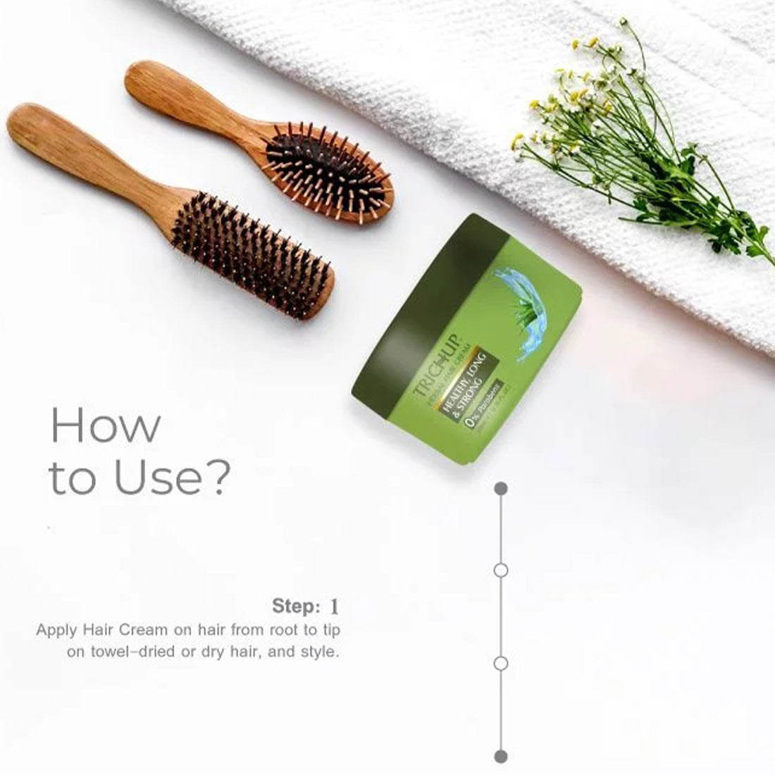 Trichup Healthy Long & Strong Shampoo & Cream - Enriched with Aloe Vera & Neem - Provides Essential Nutrients to Your Hair Follicles & Promote Healthy, Shiny & Strong Hair - VasuStore