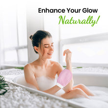 Load image into Gallery viewer, Turkish Silk Exfoliating Glove Mitts (Pink) Hammam Body Scrub Magic Peeling Glove - Removes Dirt, Bumps, Dead Skin Cells &amp; De Tan Skin, Deep Cleansing - VasuStore
