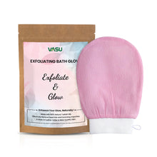 Load image into Gallery viewer, Turkish Silk Exfoliating Glove Mitts (Pink) Hammam Body Scrub Magic Peeling Glove - Removes Dirt, Bumps, Dead Skin Cells &amp; De Tan Skin, Deep Cleansing - VasuStore
