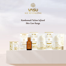 Load image into Gallery viewer, Vasu Age Revitalizing Kit with Kumkumadi Tailam - Maintain a Youthful Appearance of Your Skin - Evens skin tone, Reduces Hyperpigmentation, Fine lines &amp; Wrinkles - VasuStore
