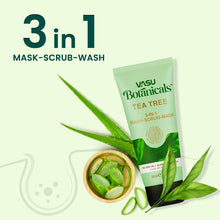 Load image into Gallery viewer, Vasu Botanicals Tea Tree 3 in 1 Face Mask-Scrub-Wash - For Acne &amp; Pimple - Helps to fight against acne causing germs - VasuStore
