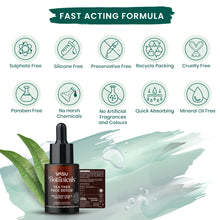 Load image into Gallery viewer, Vasu Botanicals Tea Tree Face Serum For Acne &amp; Pimple - Helps to fight against acne causing germs - Reduces skin inflammation and dryness - Improves skin appearance - VasuStore
