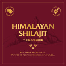 Load image into Gallery viewer, Vasu Ayurveda Pure Himalayan Shilajit Original Resin 20g with Additional Benefit of Pure Honey 30g - For Daily Health Wellness | Boosts Stamina &amp; Energy | Immunity Booster
