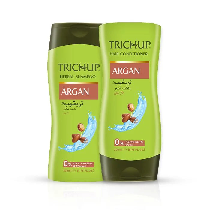 Trichup Argan Oil, Shampoo & Conditioner - Reduces Frizziness of Hair -  VasuStore