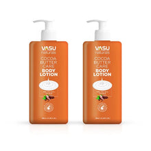 Load image into Gallery viewer, Vasu Naturals Cocoa Butter Care Body Lotion - Enriched Olive Oil &amp; Vitamin E - Locks in Moisture Leaves Your Skin Deeply Hydrated - Makes Skin Soft &amp; Supple - Pack of 2 - VasuStore
