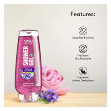 Load image into Gallery viewer, Vasu Naturals 3 in 1 Relaxing Lavender Shower Gel For Hair Face And Body 250 ml - VasuStore
