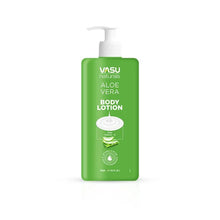 Load image into Gallery viewer, Vasu Naturals Aloe Vera Body Lotion - Enriched with Aloe Vera, Shea Butter &amp; Vitamin E - Hydrating &amp; Refreshing - Imparts a Youthful, Healthy &amp; Glowing Skin - 350ml - VasuStore
