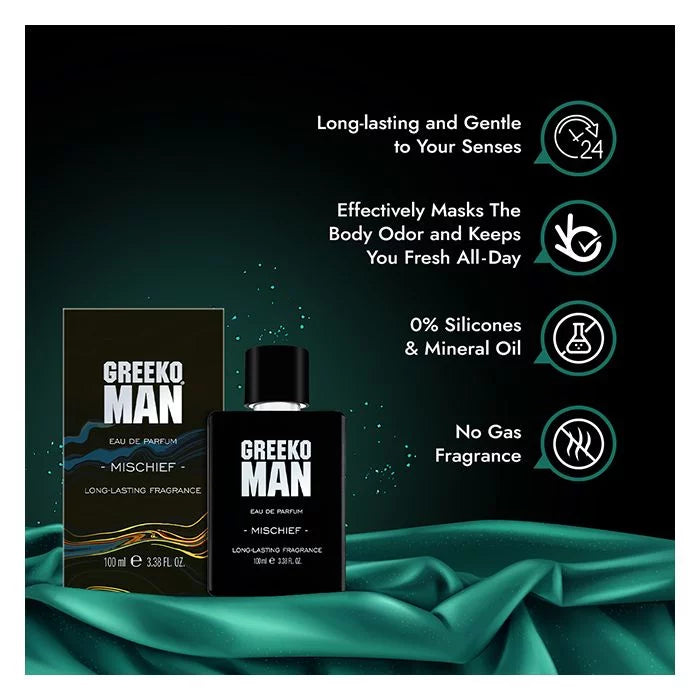 Greeko Man Perfume for Men Mischief 100ml Luxurious Premium