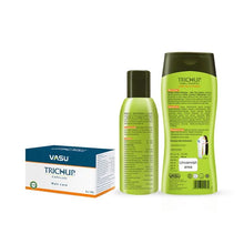 Load image into Gallery viewer, Trichup Hair Fall Control Kit - Enriched with Bhringraj - Reduces Hair Fall &amp; Thinning of Hair - Strengthen Hair Follicles &amp; Promotes Healthy Hair Growth - VasuStore
