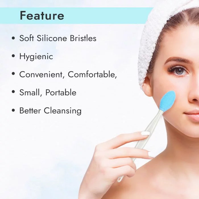 Facial Blackhead Remover Silicone Brush Deep Cleaning Blue