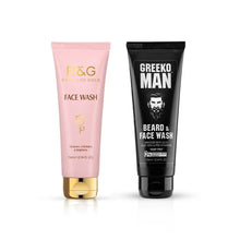Load image into Gallery viewer, R&amp;G and Greeko Man Face Wash For Women and Men - Enriched with Aloe Vera, ProVitamin B5 &amp; Licorice - Cleanse, Exfoliate &amp; Brightens Skin - Uncover Healthy, Younger &amp; Brighter Skin - VasuStore

