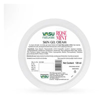Load image into Gallery viewer, Vasu Naturals Rose &amp; Mint Gel Cream - Enriched with Menthol &amp; ProVitamin B5 - Refreshes &amp; Cooling Skin - Ultra light Moisturizer, Suitable for daily use - Pack of 2 - VasuStore
