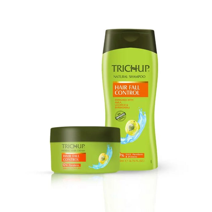 Trichup Hair Fall Control Shampoo & Cream - Enriched with Amla, Bhringraj & Licorice - Helps to Reduce Hair Fall & Strengthens Your Hair follicles - VasuStore