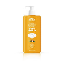 Load image into Gallery viewer, Vasu Naturals Shea Butter Body Lotion - Enriched with Shea Butter &amp; ProVitamin B5 - Attracts &amp; Retains Moisture - Leaves Skin Deeply Hydrated &amp; Nourished - 350ml - VasuStore
