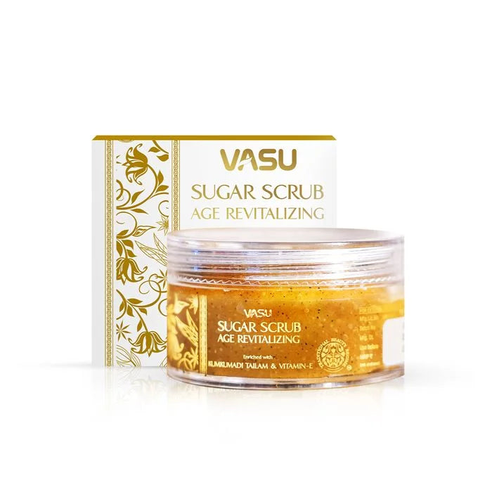 Vasu Kumkumadi Tailam Sugar Scrub - Age Revitalizing - VasuStore