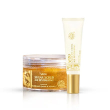 Load image into Gallery viewer, Vasu Age Revitalizing Sugar Scrub &amp; Under Eye Cream - Enriched with Kumkumadi Tailam - Prevents Premature Ageing of the Skin, Dark Circles, Reduces Fine Lines &amp; Wrinkles - VasuStore
