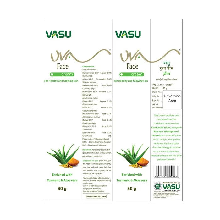 Vasu Uva Face Cream - VasuStore