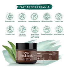 Load image into Gallery viewer, Vasu Botanicals Tea Tree Face Cream For Acne &amp; Pimple - Helps to Control Acne and Fight Pimple Causing Germs - Prevent Breakouts &amp; Blemishes - Provide Intense Hydration - VasuStore
