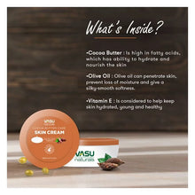 Load image into Gallery viewer, Vasu Naturals Cocoa Butter Care Skin Cream - Enriched with Cocoa Butter &amp; Olive Oil - For Dry Skin &amp; Intensive Moisturizing - Keeps your Skin Firm &amp; Healthy - 140ml - VasuStore
